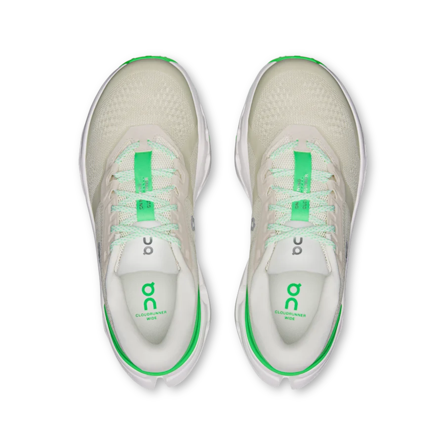Cloudrunner 3 Wide coloris Gris perle / Vert d'eau — vue 2