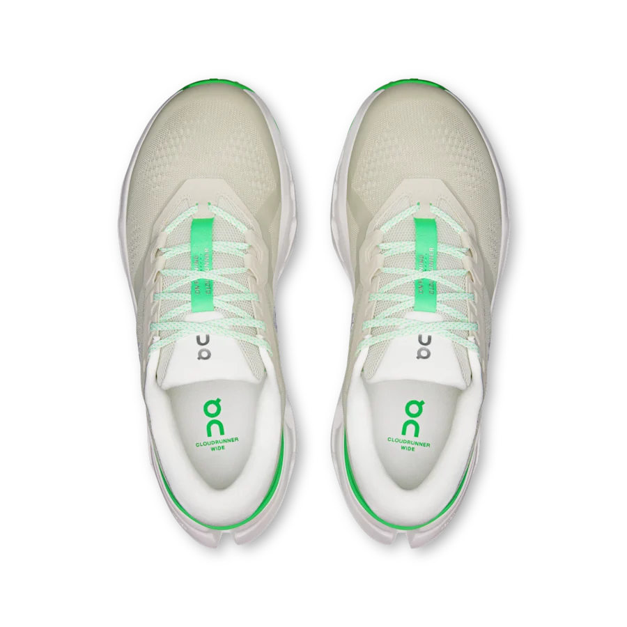 Cloudrunner 3 Wide coloris Gris perle / Vert d'eau — vue 2