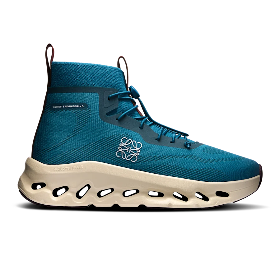 Cloudtilt Hi LOEWE coloris Bleu canard / Avoine — vue 1