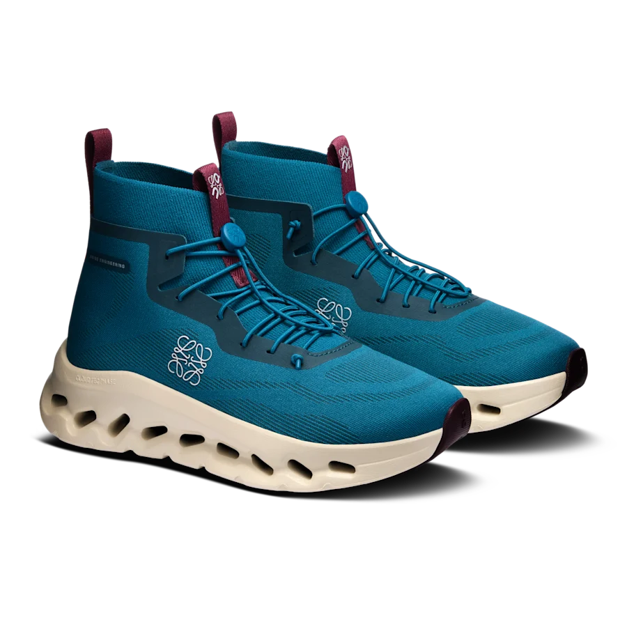 Cloudtilt Hi LOEWE coloris Bleu canard / Avoine — vue 6