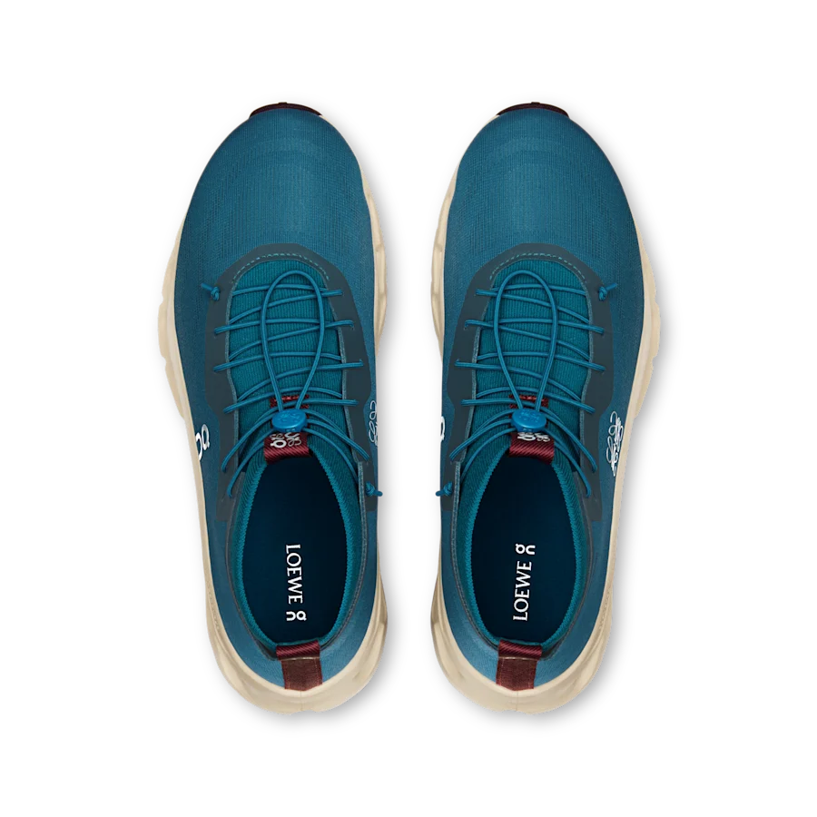 Cloudtilt Hi LOEWE coloris Bleu canard / Avoine — vue 2