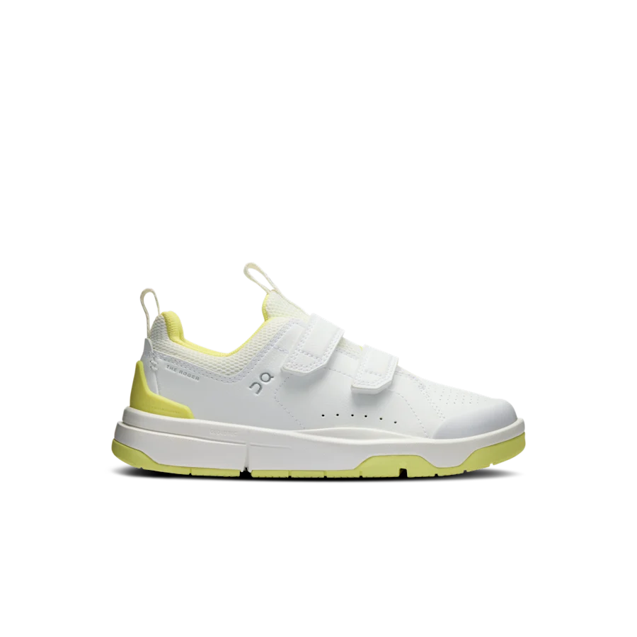 THE ROGER Kids coloris Blanc / Vert lime — vue 1
