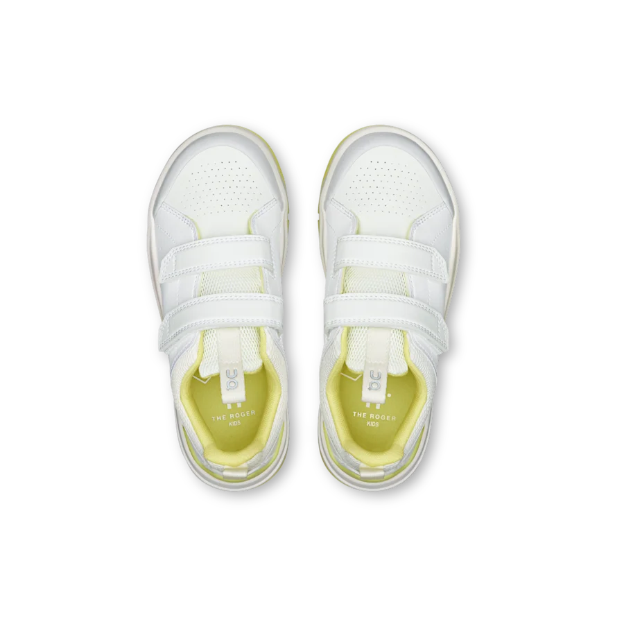 THE ROGER Kids coloris Blanc / Vert lime — vue 2